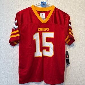 Kansas City Chiefs #15 Mahomes Red Youth Football Jersey BNWT sz L